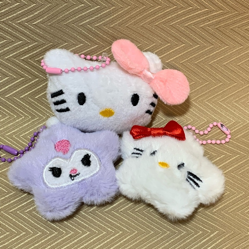 Hello Kitty Plush Keychains (3pk) #JW108